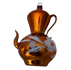 German mercury Glass Coffee Pot Ornament - Vintage - Rare Good Condition